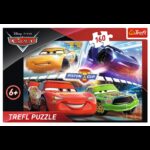 Puzzle carton 160 piese Trefl Cars - Piston Cup, 15356, 6+ ani - imagine 2